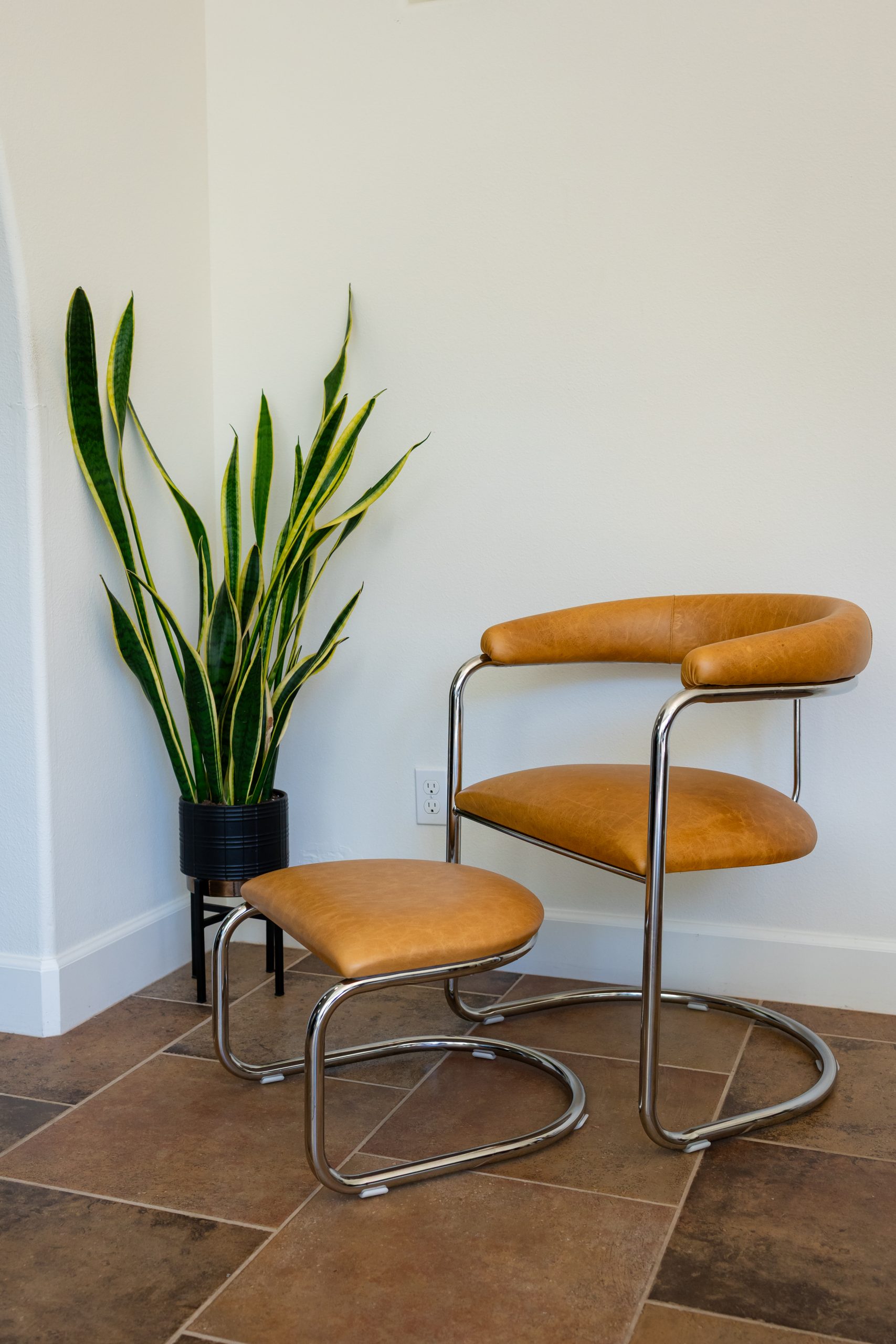 The Lorren Ottoman in Light Honey - Image 2