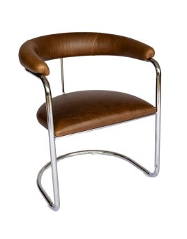 The Lorren Chair in Brown-Olive