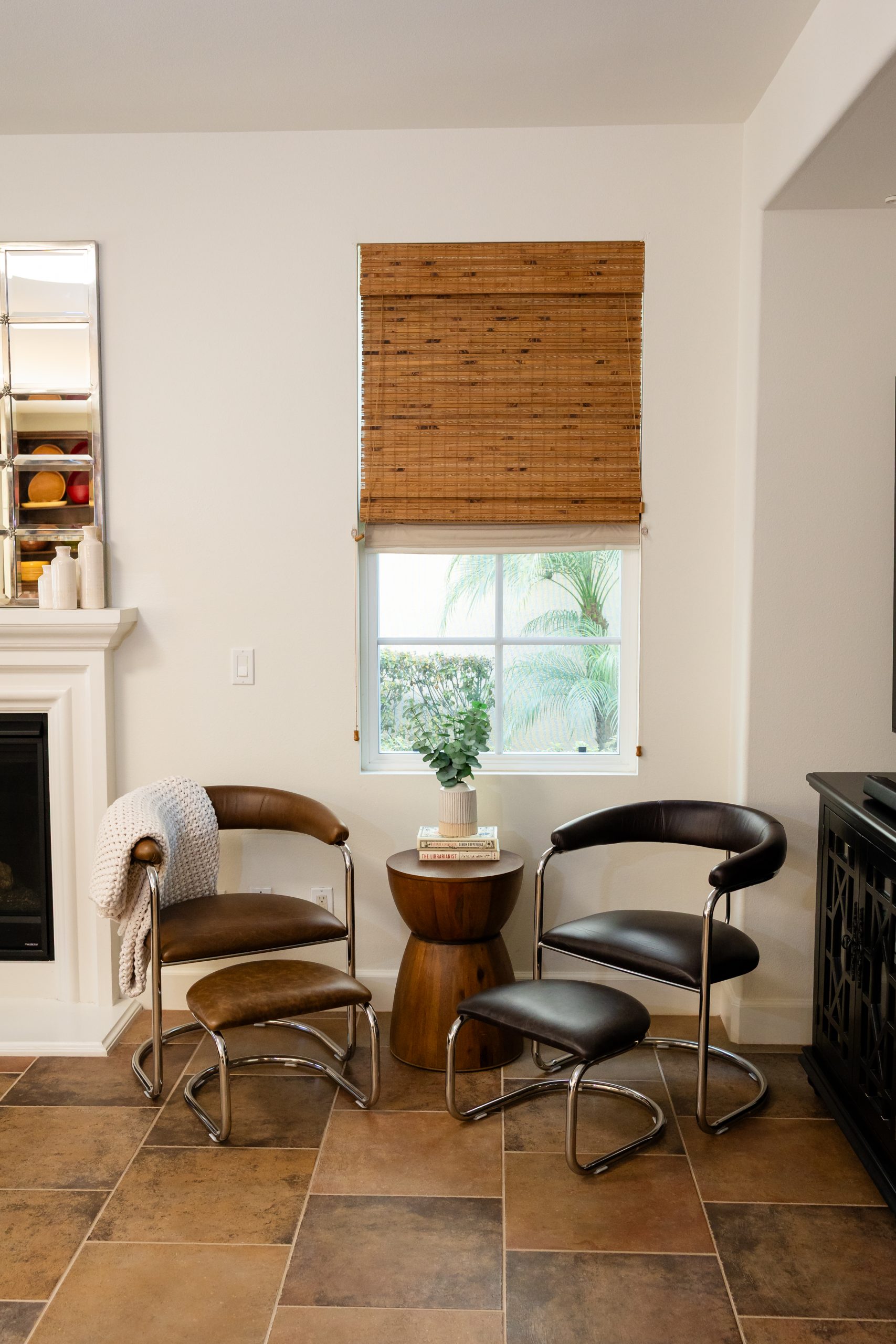 The Lorren Chair and Ottoman Set in Cafe' - Image 2