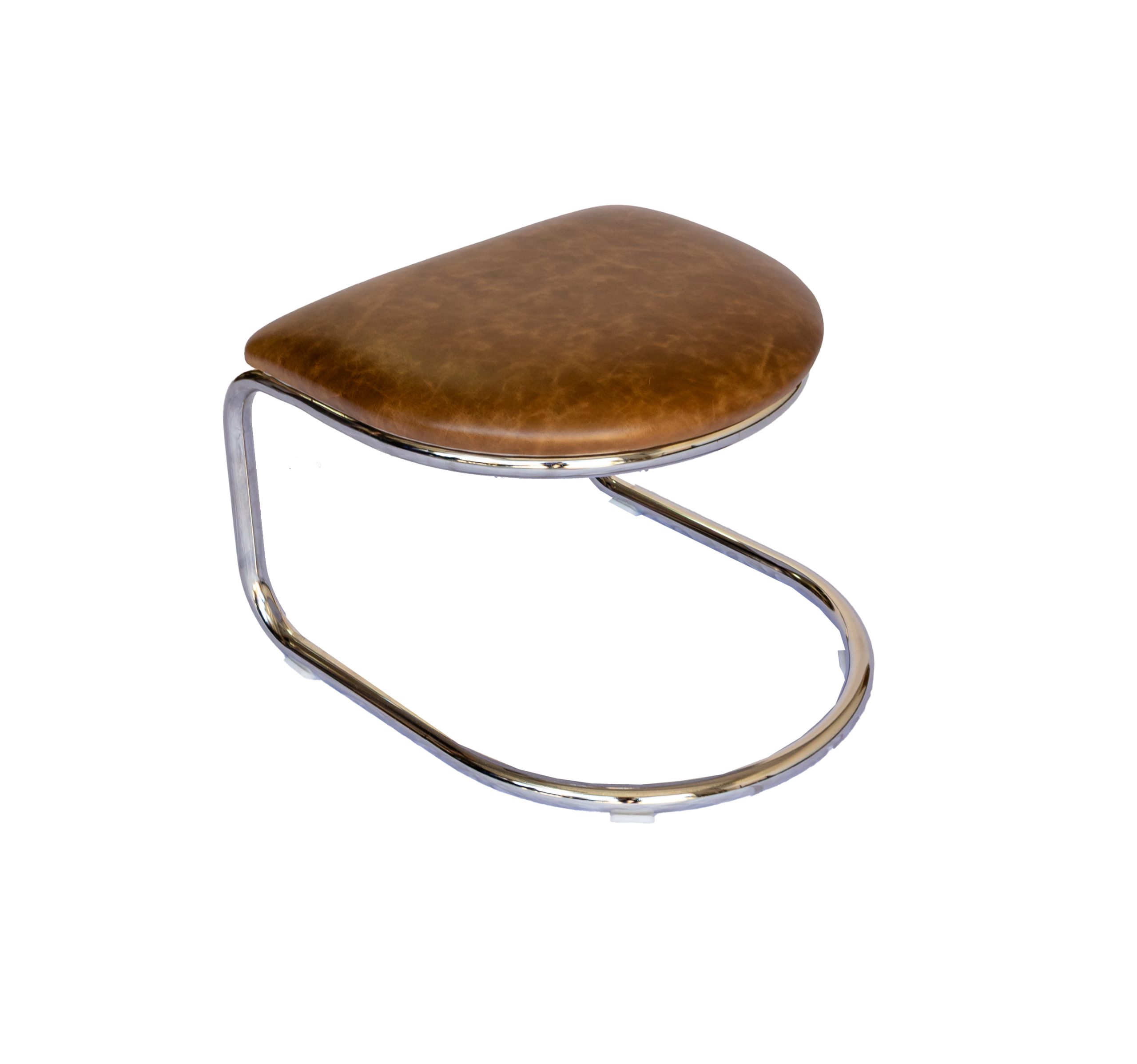 The Lorren Ottoman in Brown-Olive - Image 3